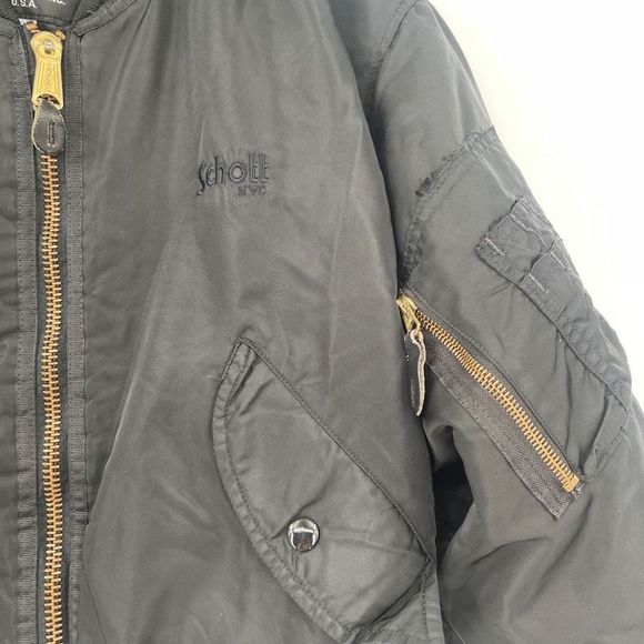 Schott Bros Inc Jacket Flyer’s Man Intermediate Type MA-1 Jacket Sz S - Picture 3 of 11